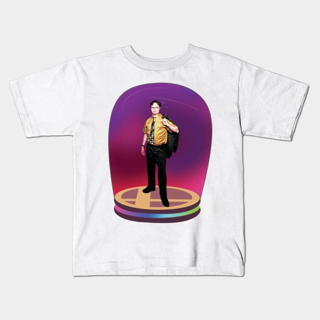 Dwight Schrute Assist Trophy Kids T-Shirt by russtap